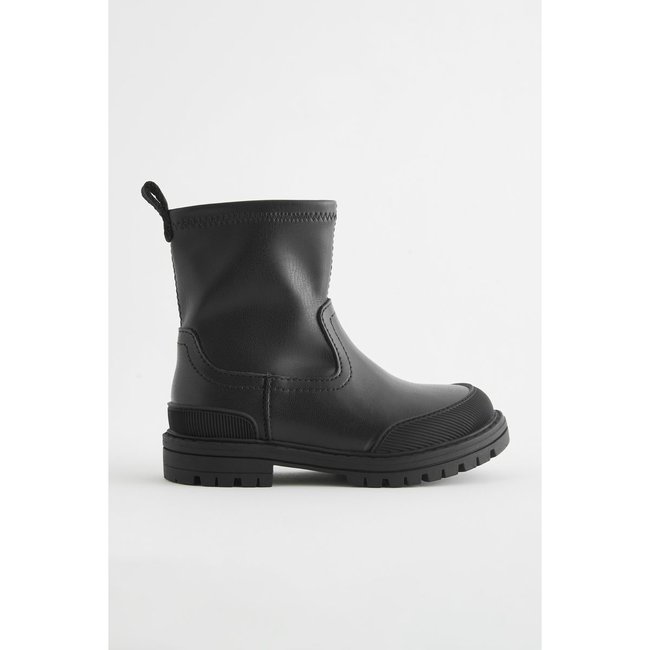 Bottes longues coupe classique noir <span itemprop=