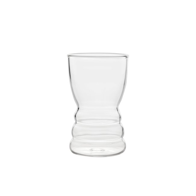 Lot de 2  baristas à expresso en verre borosilicate, OMAGIO transparent <span itemprop=