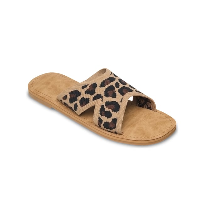Sandales ANDREYA LEO. beige leopard print <span itemprop=