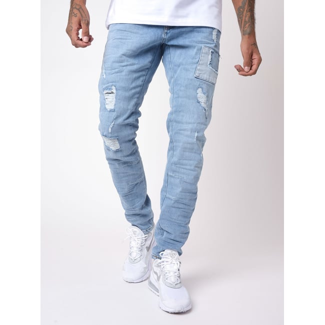 Jean skinny avec empiècements style patch - PROJECT X