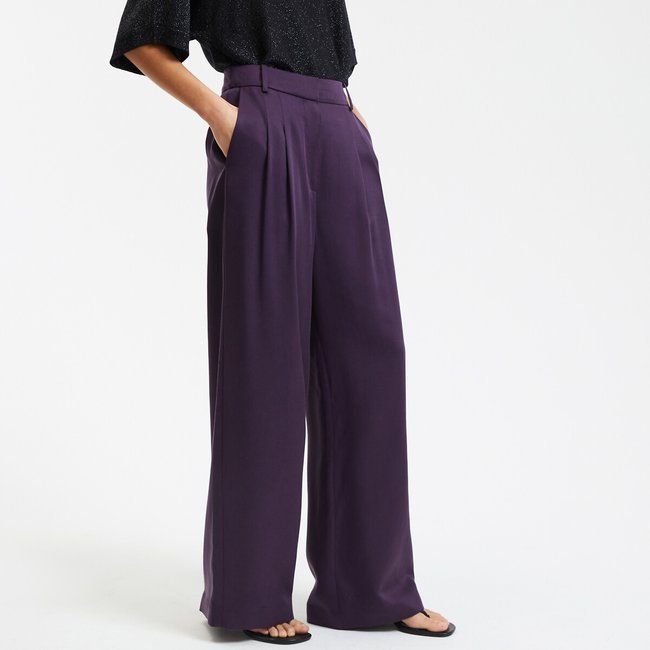 Pantalon large à pinces, en Lyocell - LA REDOUTE COLLECTIONS