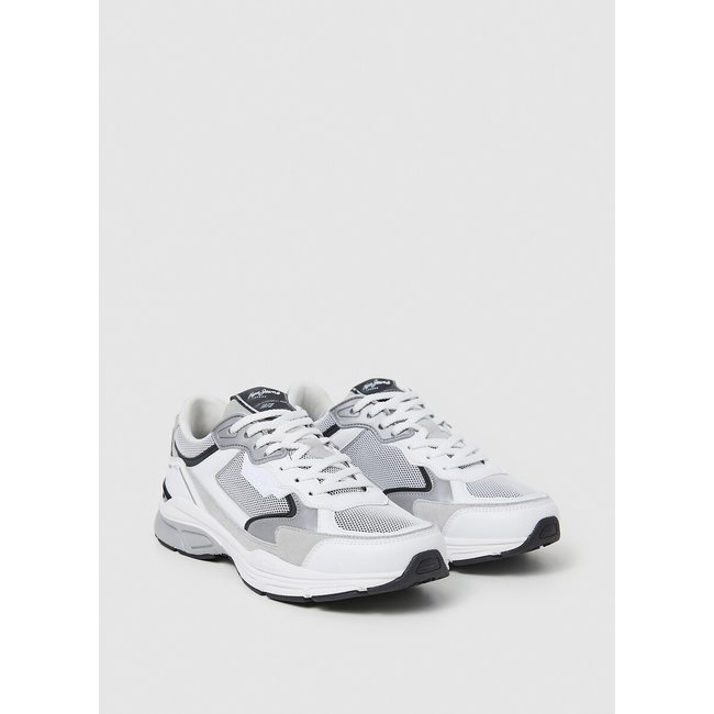 Flache Sneakers Dave Master M weiss <span itemprop=