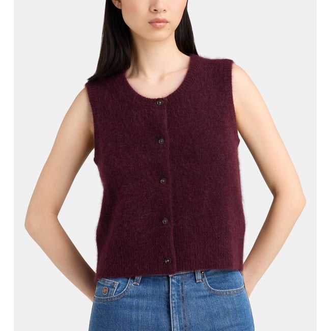 Gilet sans manches okamille maille longue soyeuse - JODHPUR