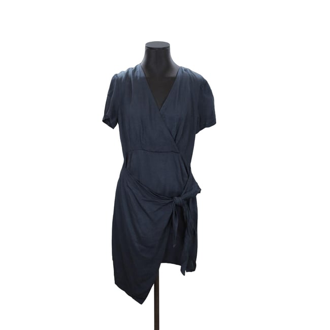 Robe Fluide Bleue Claudie Pierlot Taille 36 - Occasion En Parfait état, Idéale Soirée/cocktail