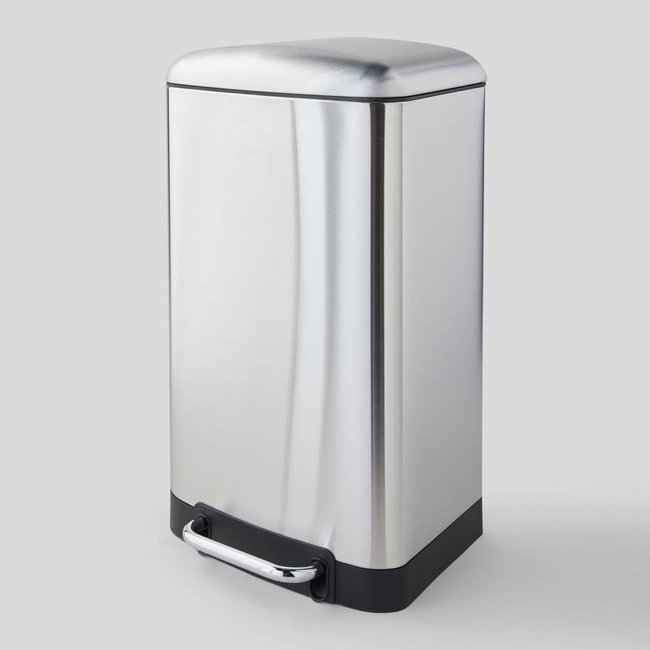 Poubelle, 27L, inox Couleur inox <span itemprop=