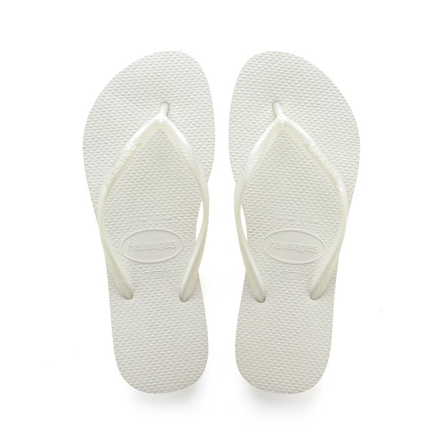 Zehenpantoletten Slim weiss <span itemprop=