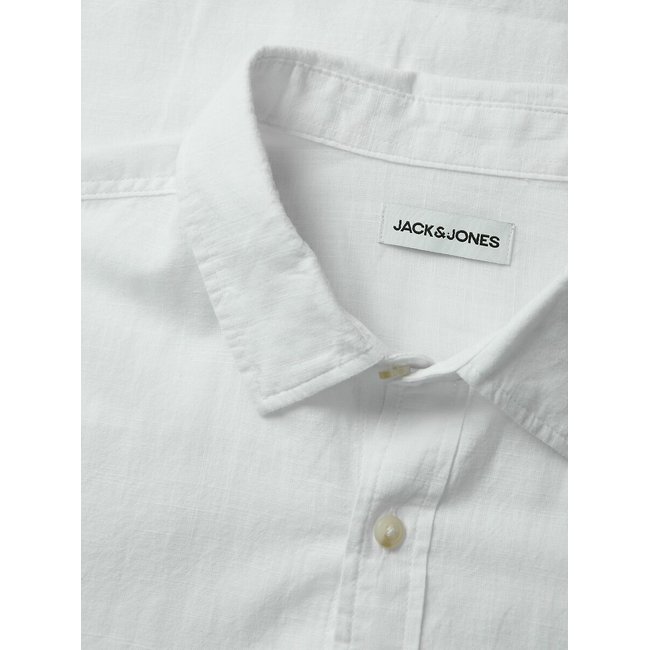 Chemise droite en coton et lin - JACK & JONES