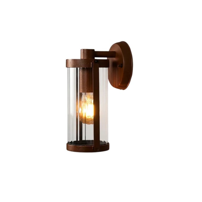 Applique murale d'extérieur Catania marron ocre IP44 Couleur marron <span itemprop=