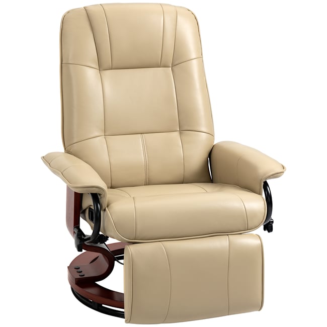 Fauteuil inclinable Revêtement synthétique Couleur crème <span itemprop=