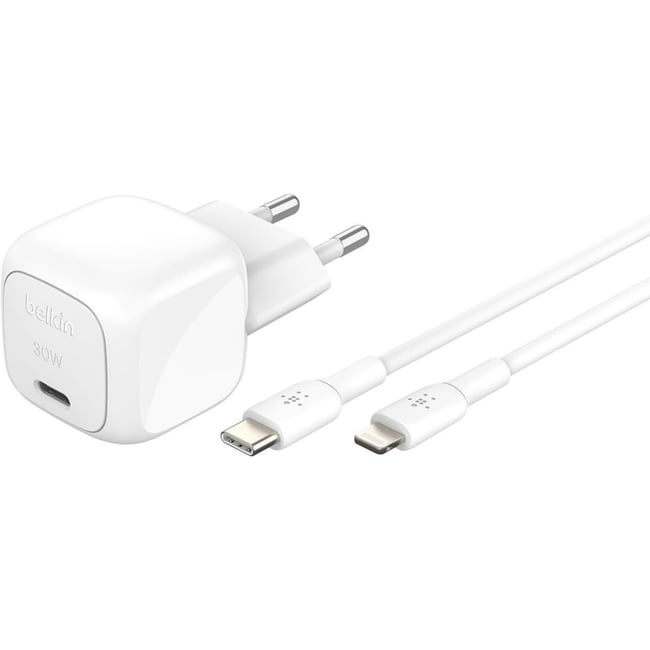 Chargeur 30W USB Poxer delivery  PPS Blanc - BELKIN