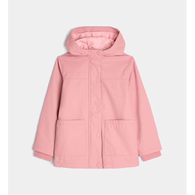 Ciré tafontenay capuche déperlant rose <span itemprop=
