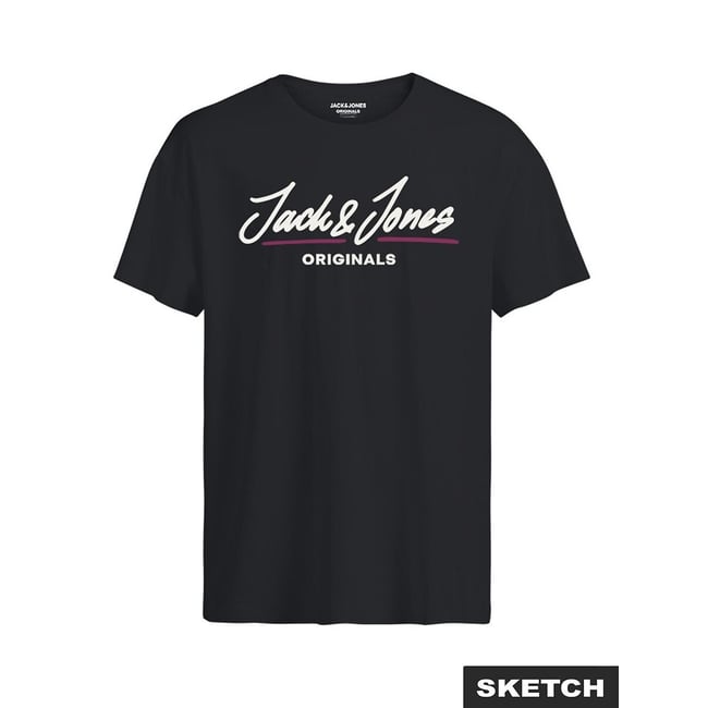 Футболка черный JACK & JONES