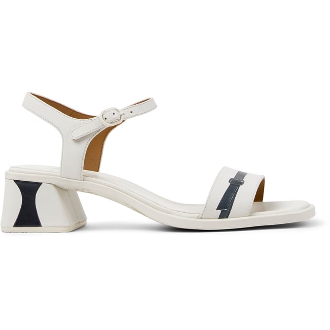 Sandales Cuir daim KORA SANDAL blanc naturel <span itemprop=
