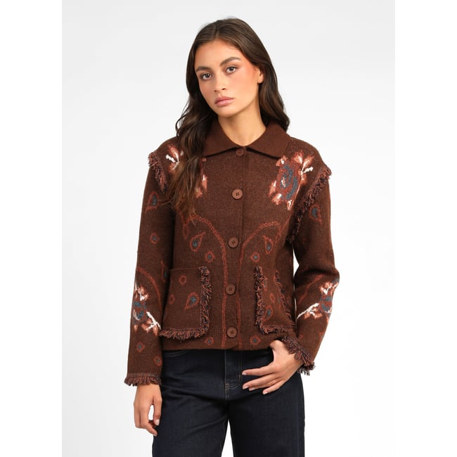 Veste NESTY marron <span itemprop=