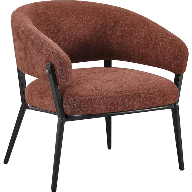 Fauteuil lounge collection SYMBLED Couleur marron liberty 09 et noir <span itemprop=