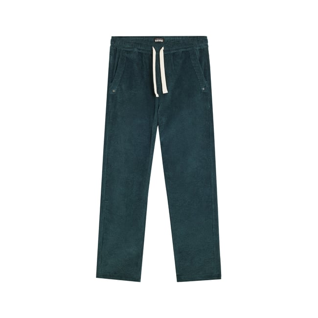 PANTALON LOOSE VELOURS ROYCANOPE bleu canard <span itemprop=