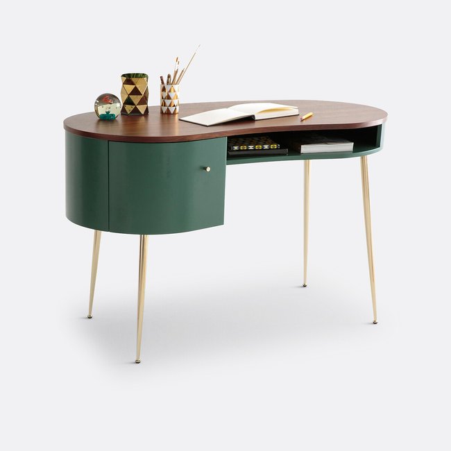Bureau vintage plaqué noyer, Topim - LA REDOUTE INTERIEURS