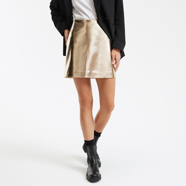 Jupe droite, courte doré LA REDOUTE COLLECTIONS