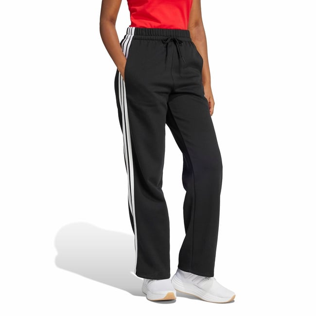 Pantalon large en molleton Essentials 3 stripes noir <span itemprop=