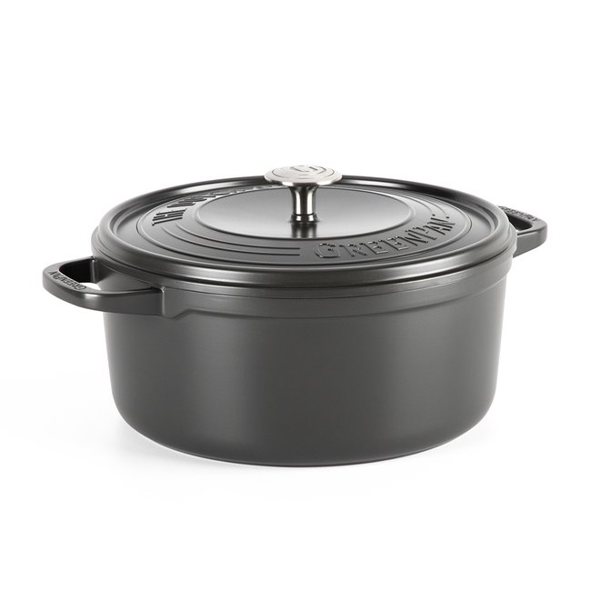 Cocotte   26 cm  -CÉLESTE noir <span itemprop=