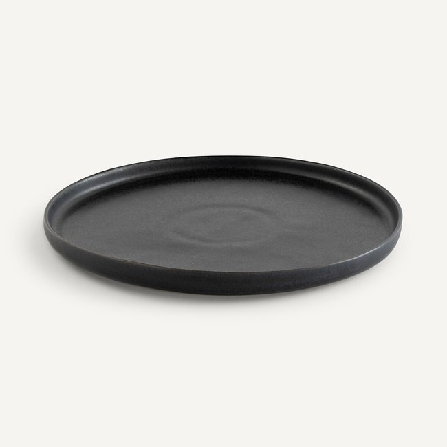 Perrot Enamelled Stoneware Dinner Plates (Set of 4), black, AM.PM