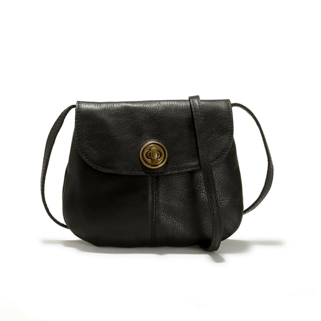 Sac à main cuir Totally Royal noir <span itemprop=