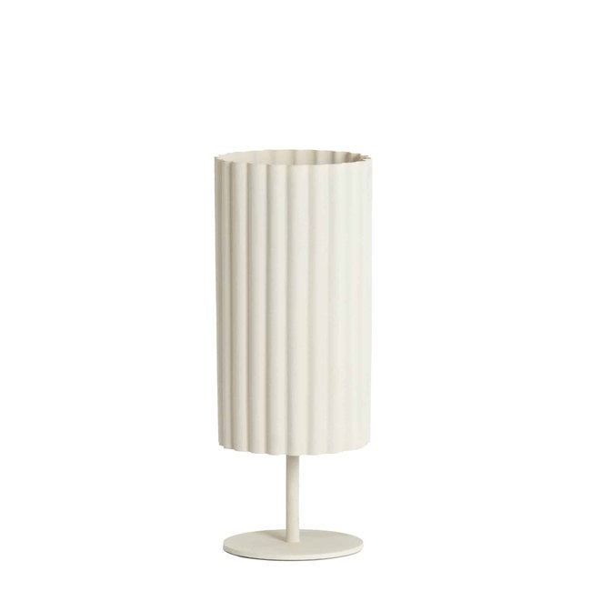 Lampe À Poser Métal ARDALES Couleur blanc <span itemprop=