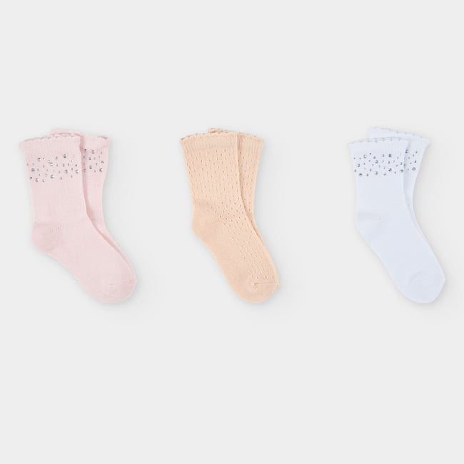 Pack de chaussettes en coton blanc <span itemprop=