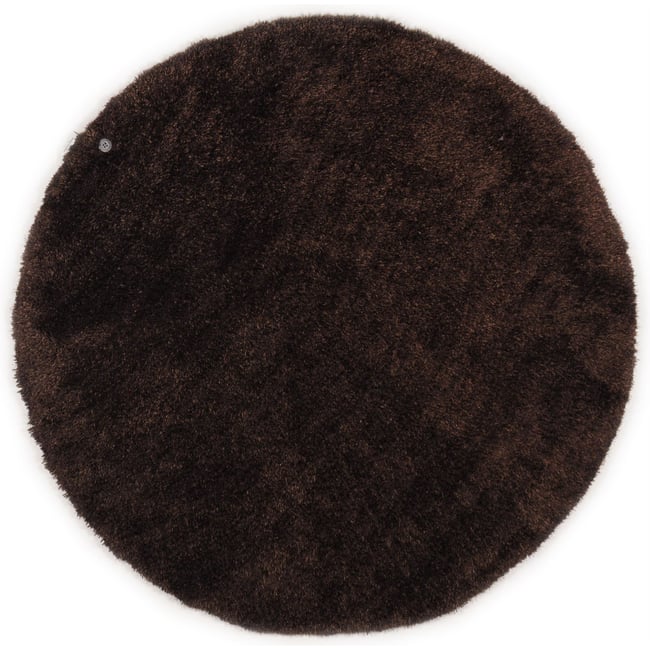 Tapis brilliant shaggy Soft, à longs poils Couleur choco <span itemprop=