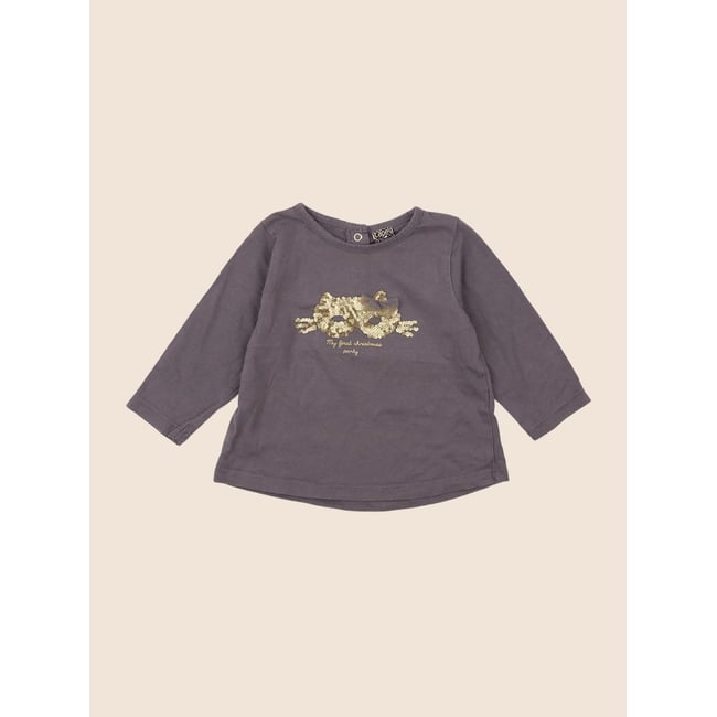 Tee-shirt - Très bon état gris <span itemprop=