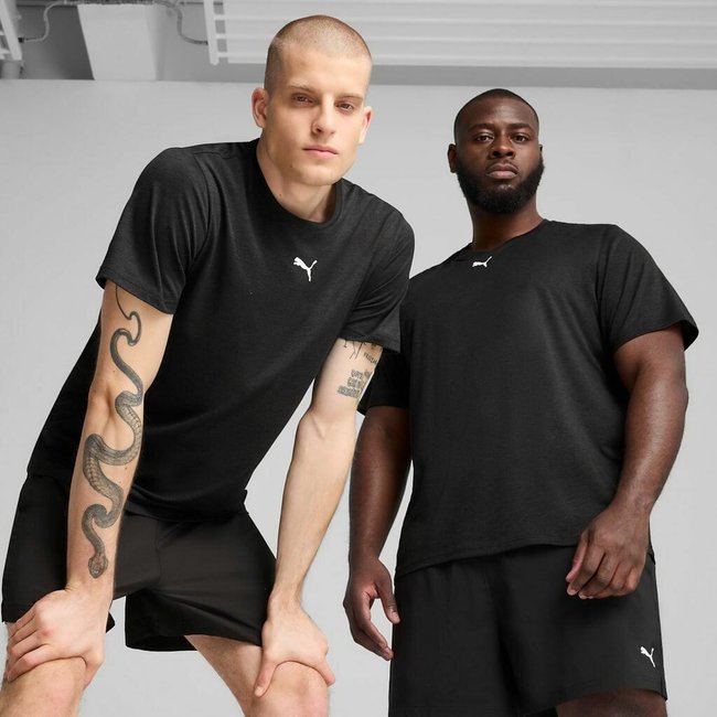 Short Sleeve Gym T-Shirt, black, PUMA