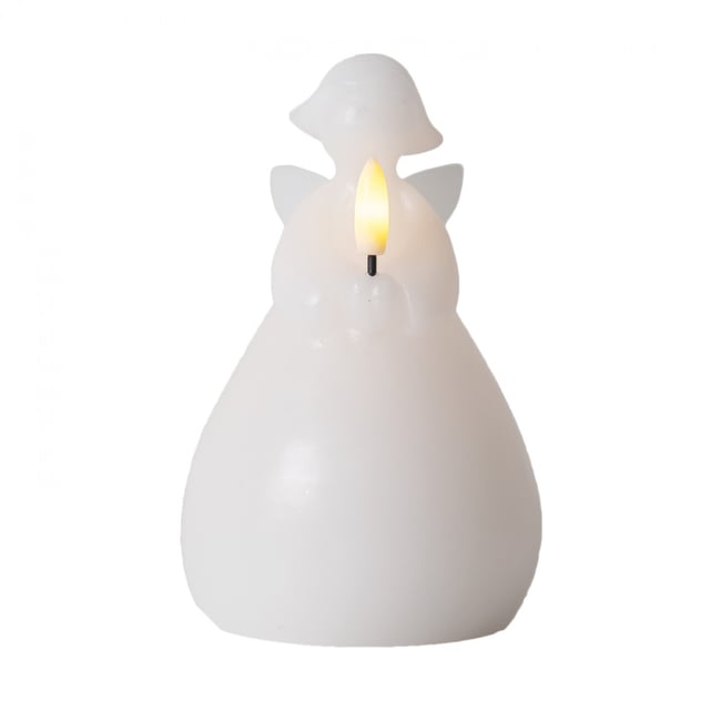 Bougie LED Ange Lucia 14cm Couleur v002227 <span itemprop=