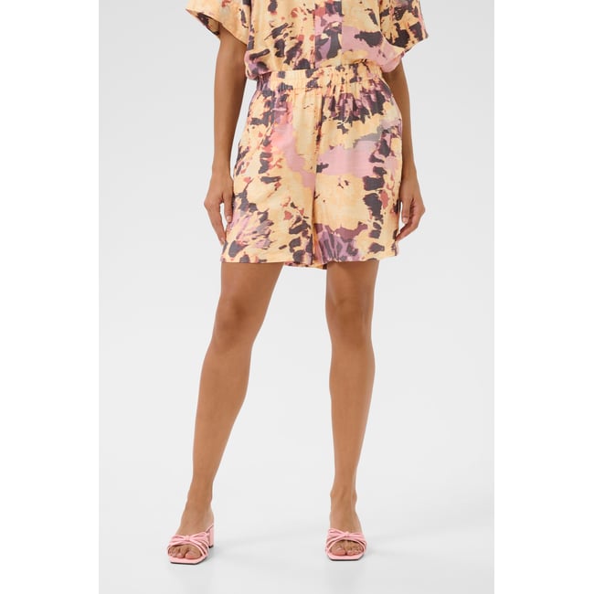 Shorts casual multicolore lavender swirl <span itemprop=