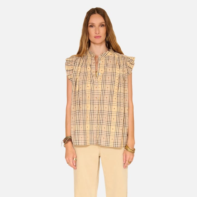 Blouse CILONA 26s carreaux <span itemprop=