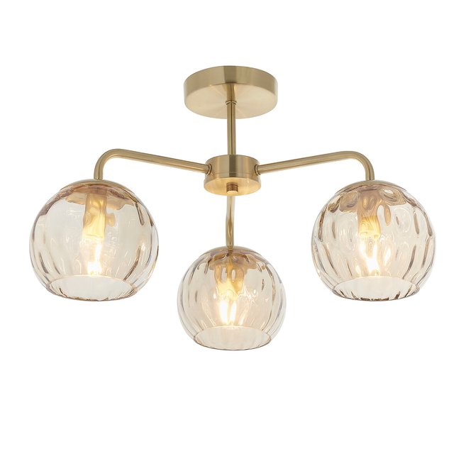 Lustre Glass Ceiling Light, champagne, SO'HOME