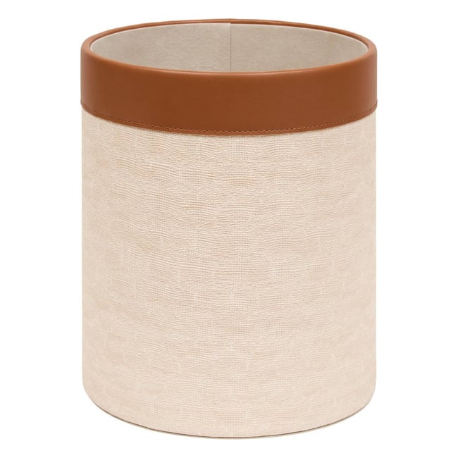 Corbeille de bureau ronde WHISKY Couleur crème <span itemprop=