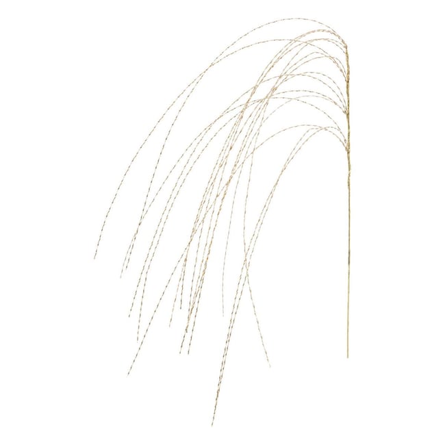 Branche de Noël en métal rouge H. 115 cm Couleur doré <span itemprop=