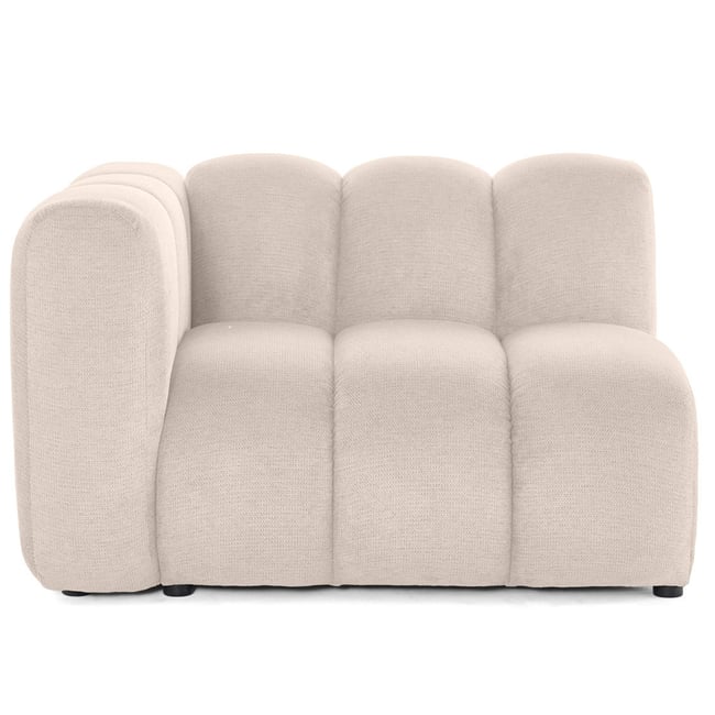 Module d'assise gauche - DEBBIE Couleur beige <span itemprop=