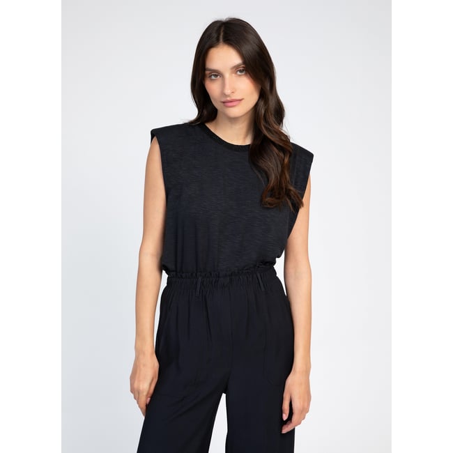 Débardeur Femme Ann Taylor Col Volant Transparent - Taille M - Noir En Rayonne - Neuf Avec étiquette Pour Occasion Formelle