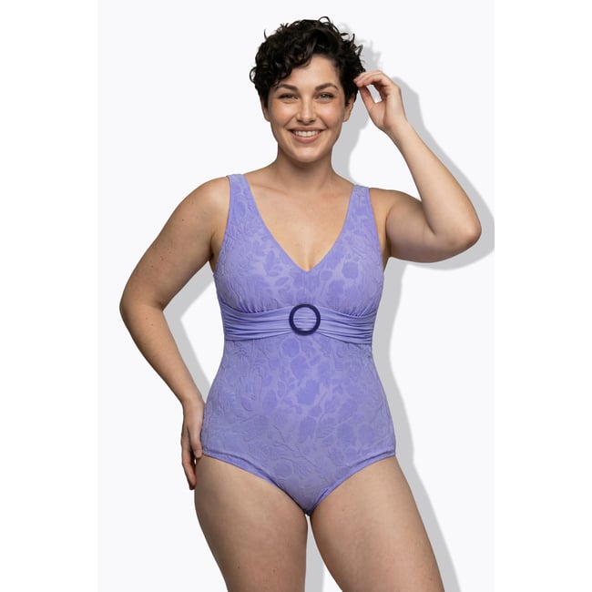 Maillot de bain à bonnets souples iris <span itemprop=