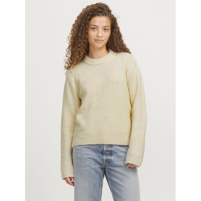 JXLESLIE Pull en maille Pull en maille bone white <span itemprop=