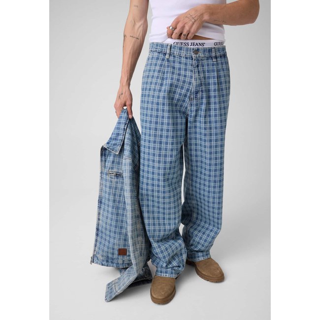 Jeans Baggy Imprimés G20 bleu clair <span itemprop=