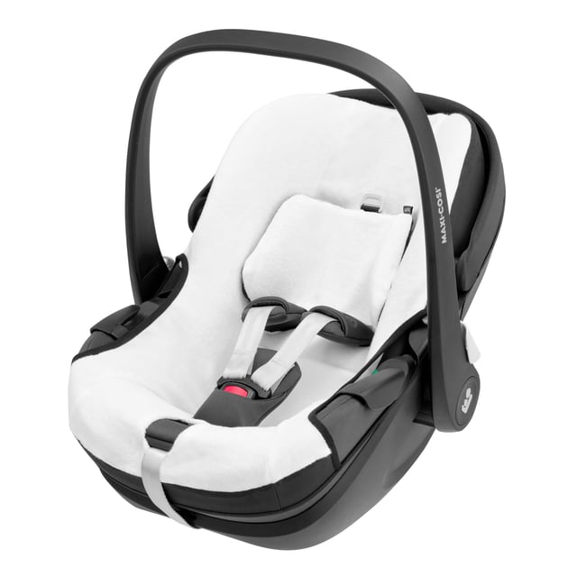 Housse pour siège-auto en coton bio Pebble 360 Pro / Pebble 360 blanc naturel <span itemprop=