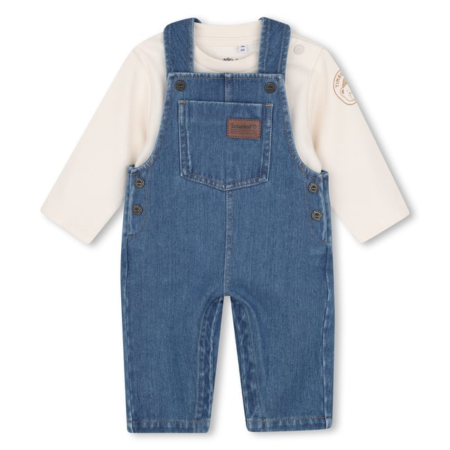 Ensemble salopette et tee-shirt stone <span itemprop=