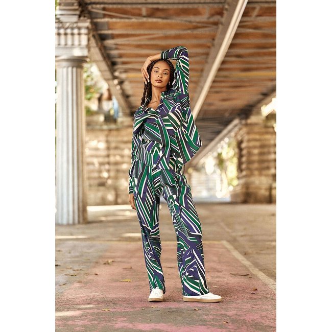 Chanice Geometric Print Shirt with Long Sleeves - LA PETITE ETOILE