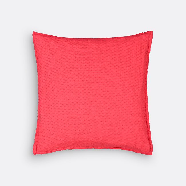 Federa per cuscino cotone garzato 65x65 cm, Plumetis papavero LA REDOUTE INTERIEURS