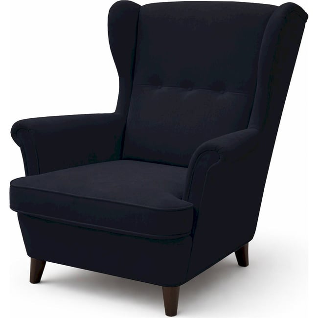 Fauteuil à oreilles MALMELLO avec repose-pieds - RECOLLECTION