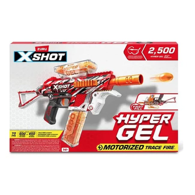 XShot Hyper gel Medium Blaster - 2500gellets multicolore <span itemprop=