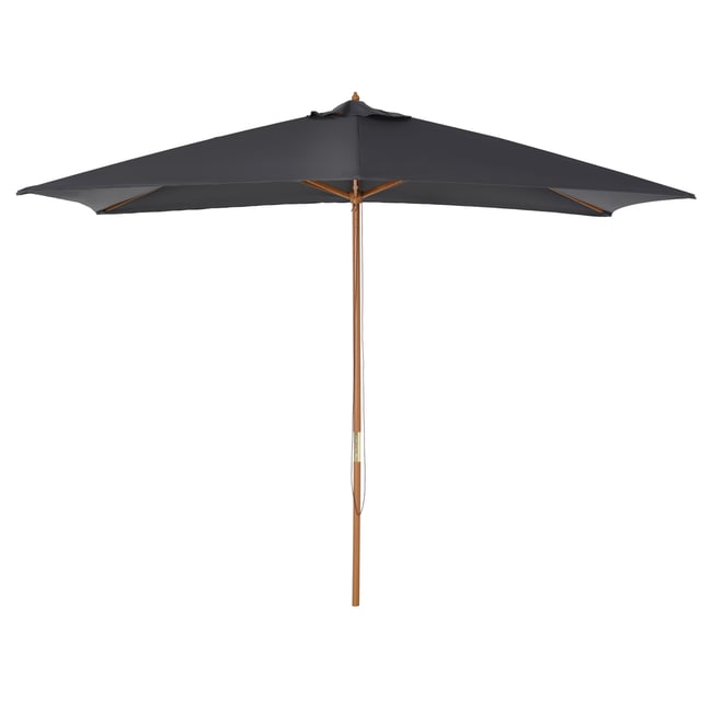 Parasol de terrasse Bois Gris foncé anthracite <span itemprop=
