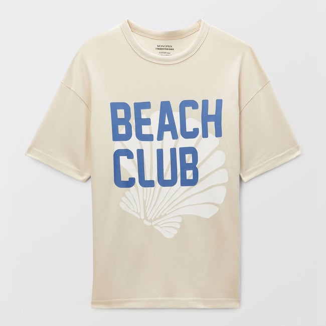 T-shirt manches courtes imprimé en coton BIO GOTS bones <span itemprop=